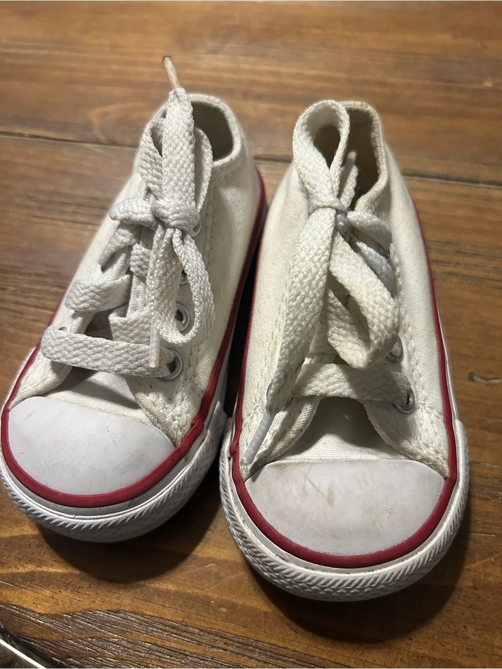 Kids White Converse Canvas Sneakers Toddler Size 4